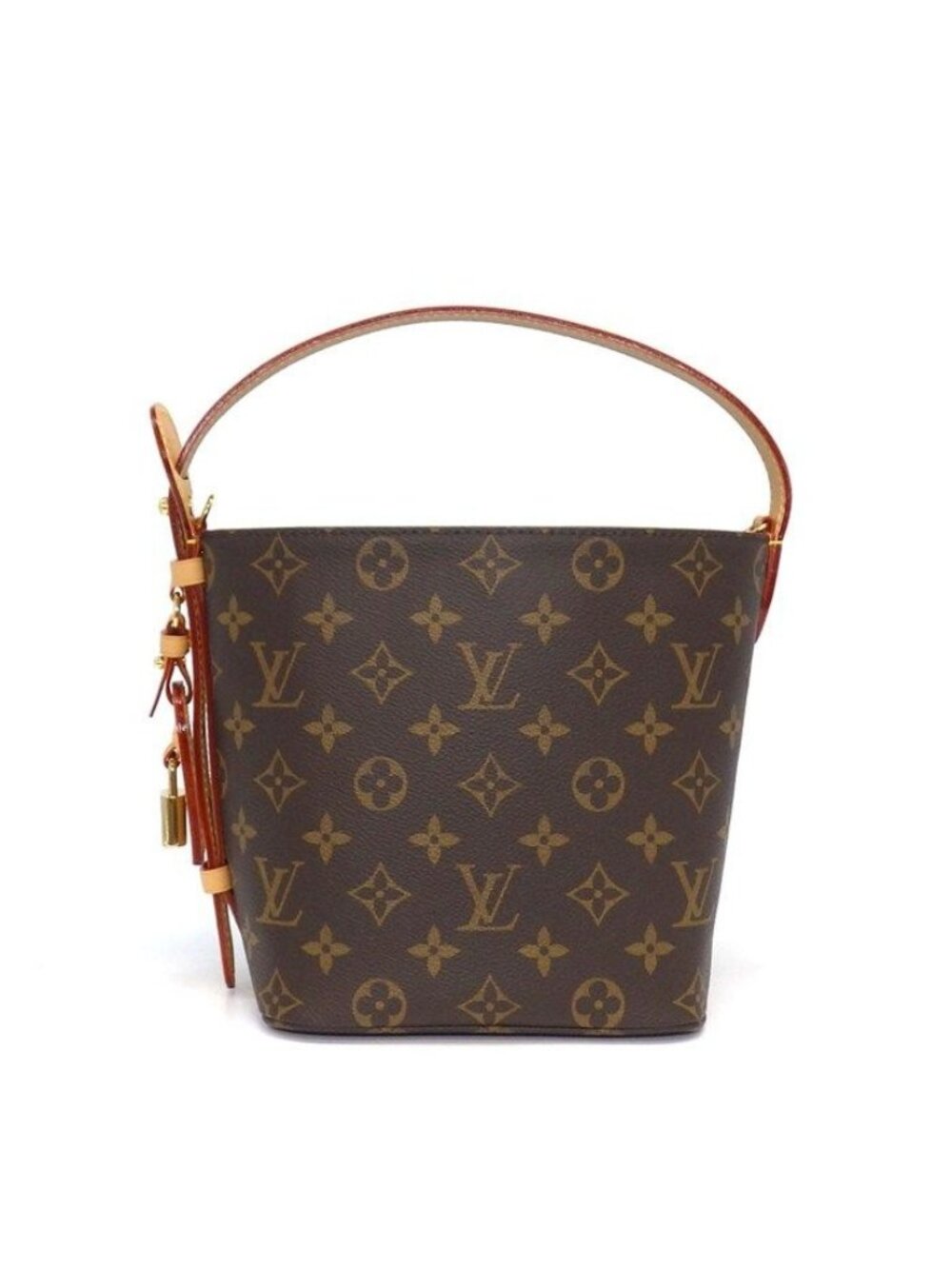 Louis Vuitton Handbag All in BB Brown Monogram Canvas Leather Gold
